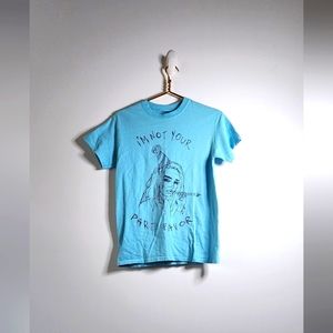 Billie Ellish t-shirt size small. Only worn twice. Like new with no blemishes.